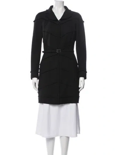 Pre-owned Chanel Vintage 2008 Coat In Black