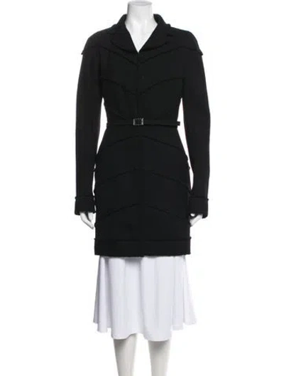 Pre-owned Chanel Vintage 2008 Coat In Black
