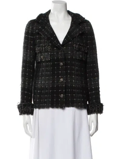 Pre-owned Chanel Vintage 2008 Evening Jacket In Black