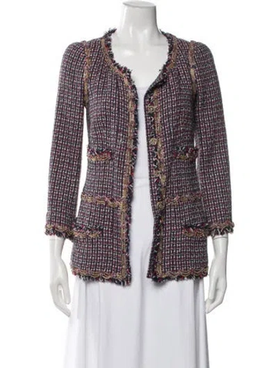 Pre-owned Chanel Vintage 2008 Evening Jacket In Blue