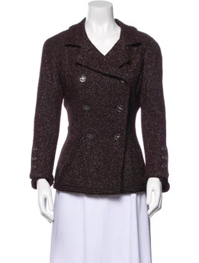 Pre-owned Chanel Vintage 2008 Evening Jacket In Burgundy