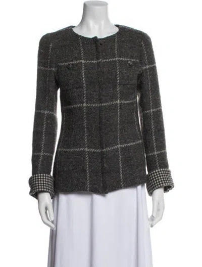 Pre-owned Chanel Vintage 2008 Evening Jacket In Gray