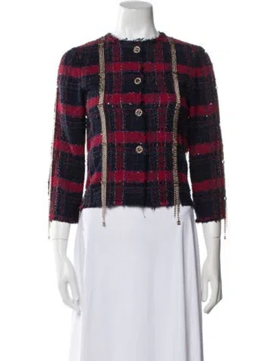 Pre-owned Chanel Vintage 2008 Jacket In Blue