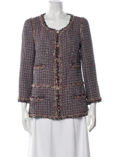 Pre-owned Chanel Vintage 2008 Jacket In Blue