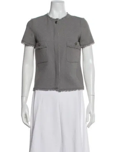 Pre-owned Chanel Vintage 2008 Jacket In Gray