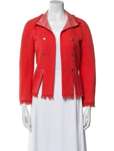 Pre-owned Chanel Vintage 2008 Jacket In Orange