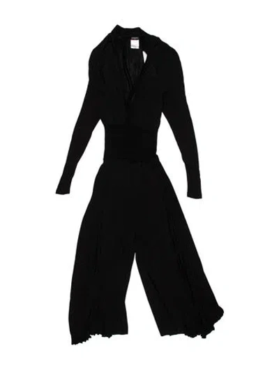 Pre-owned Chanel Vintage 2008 Jumpsuit In Black