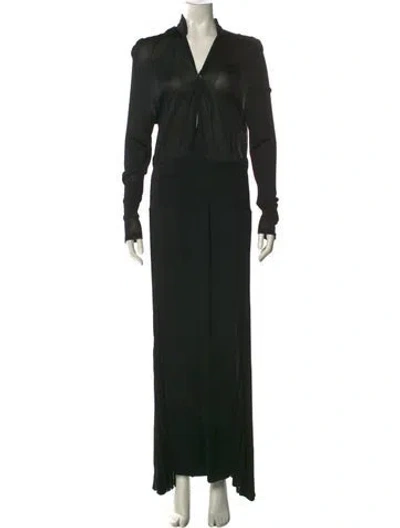 Pre-owned Chanel Vintage 2008 Jumpsuit In Black