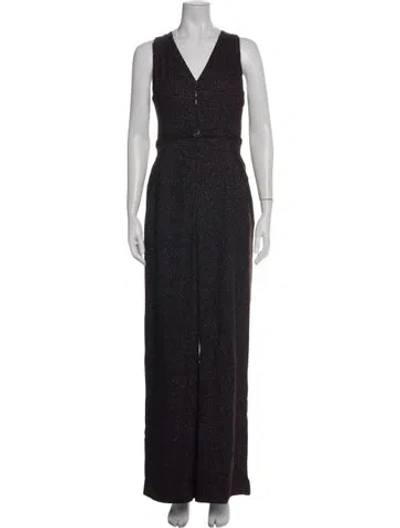 Pre-owned Chanel Vintage 2008 Jumpsuit In Black