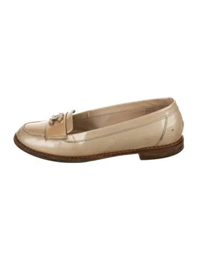 Pre-owned Chanel Vintage 2008 Loafers In Neutral