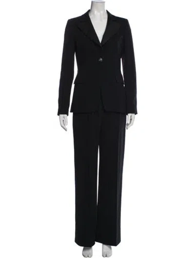 Pre-owned Chanel Vintage 2008 Pantsuit In Black