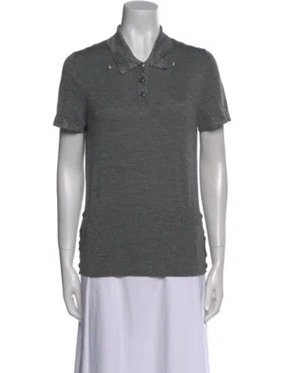 Pre-owned Chanel Vintage 2008 Polo In Gray