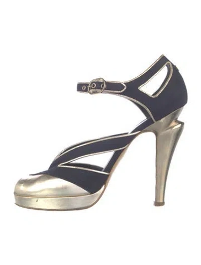 Pre-owned Chanel Vintage 2008 Pumps In Blue