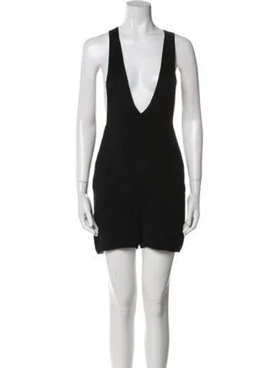 Pre-owned Chanel Vintage 2008 Romper In Black