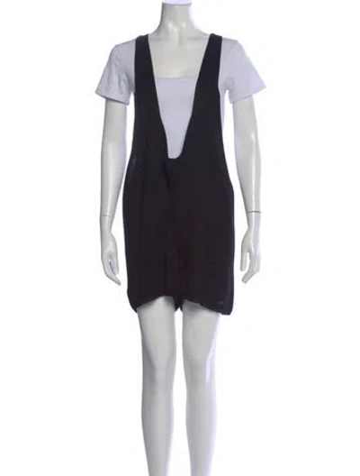 Pre-owned Chanel Vintage 2008 Romper In Black