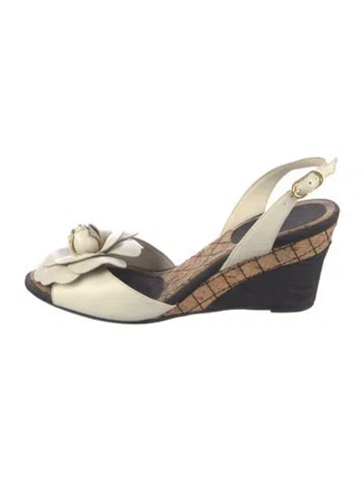 Pre-owned Chanel Vintage 2008 Sandals In White