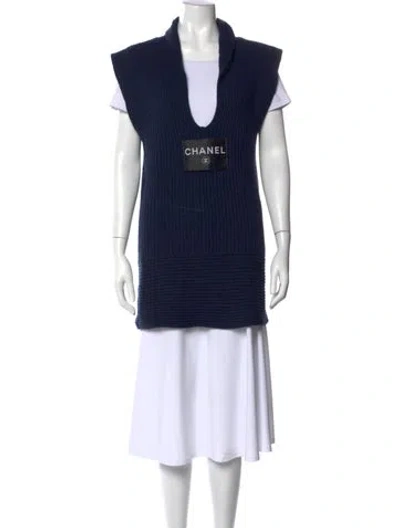 Pre-owned Chanel Vintage 2008 Sweater In Blue