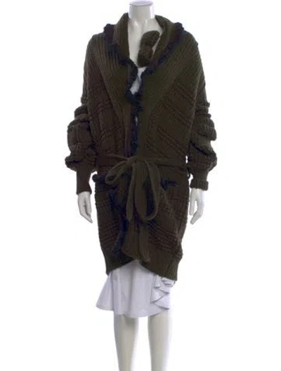 Pre-owned Chanel Vintage 2008 Sweater In Green