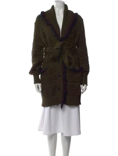 Pre-owned Chanel Vintage 2008 Sweater In Green