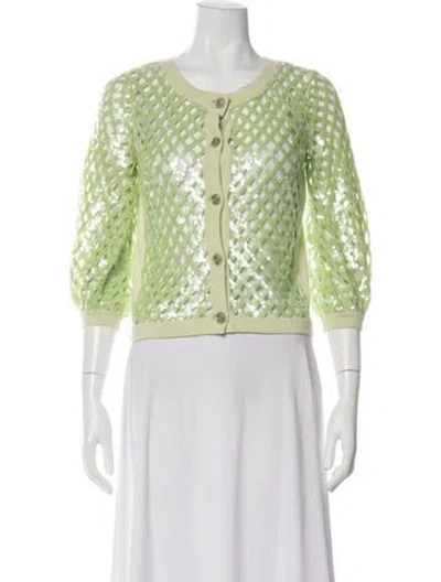 Pre-owned Chanel Vintage 2008 Sweater In Green