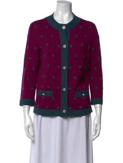 Pre-owned Chanel Vintage 2008 Sweater In Purple