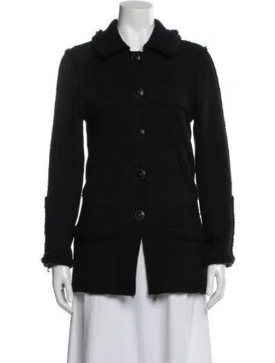 Pre-owned Chanel Vintage 2008 Utility Jacket In Black