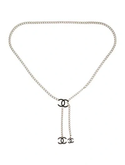 Pre-owned Chanel Vintage 2008 Waist Belt In Black