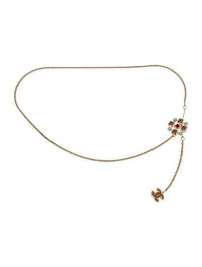 Pre-owned Chanel Vintage 2008 Waist Belt In Gold