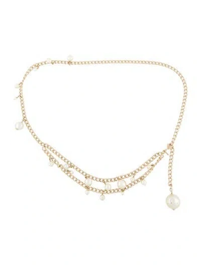 Pre-owned Chanel Vintage 2008 Waist Belt In Gold