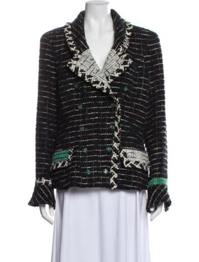 Pre-owned Chanel Vintage 2009 Blazer In Black