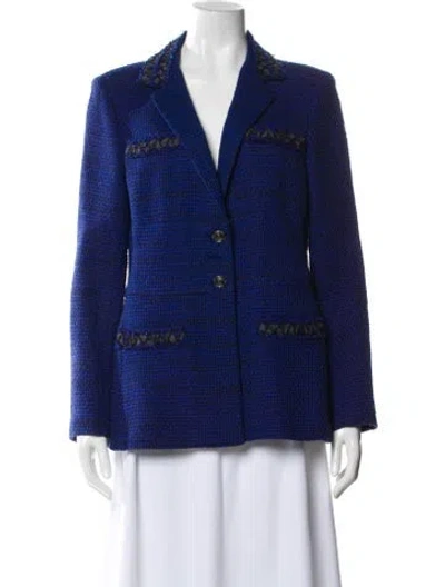 Pre-owned Chanel Vintage 2009 Blazer In Blue