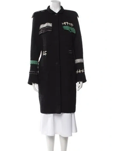 Pre-owned Chanel Vintage 2009 Coat In Black
