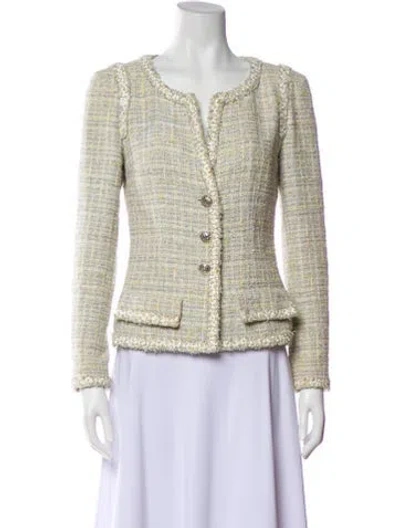 Pre-owned Chanel Vintage 2009 Evening Jacket In Green