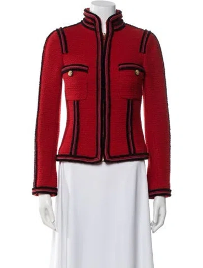 Pre-owned Chanel Vintage 2009 Evening Jacket In Red