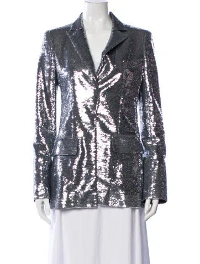 Pre-owned Chanel Vintage 2009 Evening Jacket In Silver
