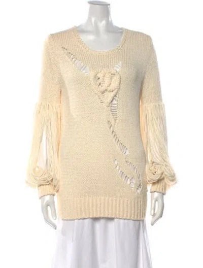 Pre-owned Chanel Vintage 2009 Sweater W/ Tags In Neutrals