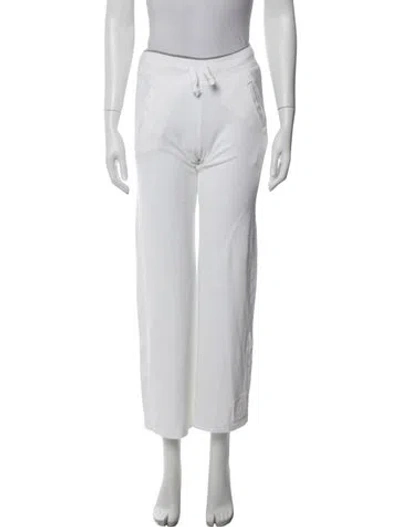 Pre-owned Chanel Vintage 2009 Sweatpants In White