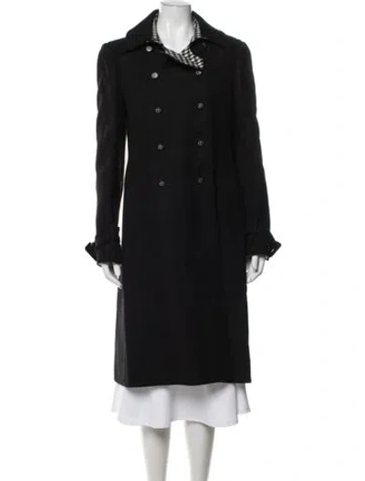 Pre-owned Chanel Vintage 2009 Trench Coat In Black