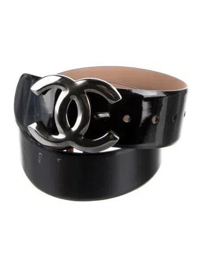 Pre-owned Chanel Vintage 2009 Waist Belt In Black