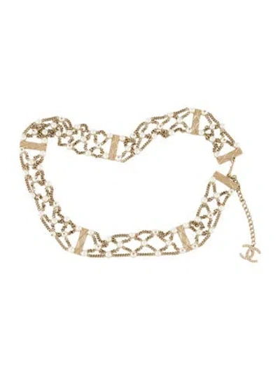 Pre-owned Chanel Vintage 2009 Waist Belt In Neutral