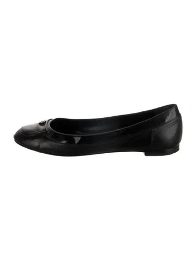 Pre-owned Chanel Vintage 2010 Ballet Flats In Black