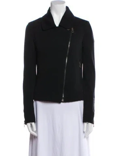 Pre-owned Chanel Vintage 2010 Biker Jacket In Black