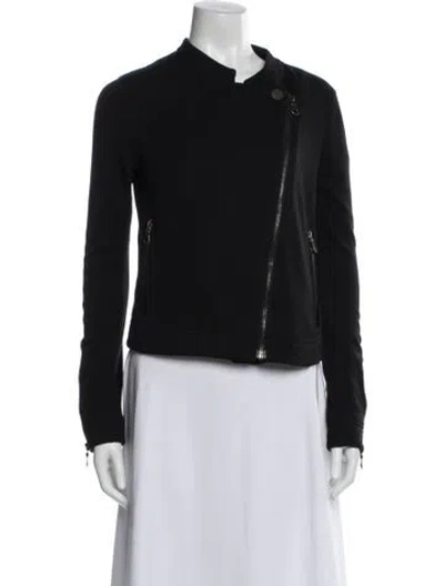 Pre-owned Chanel Vintage 2010 Biker Jacket In Black