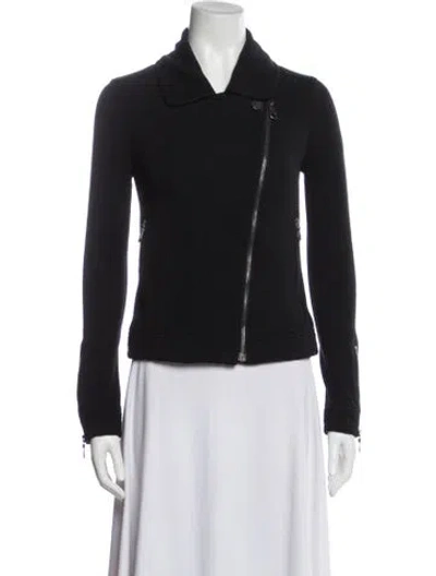 Pre-owned Chanel Vintage 2010 Biker Jacket In Black