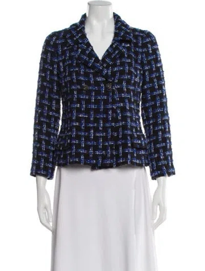 Pre-owned Chanel Vintage 2010 Blazer In Blue