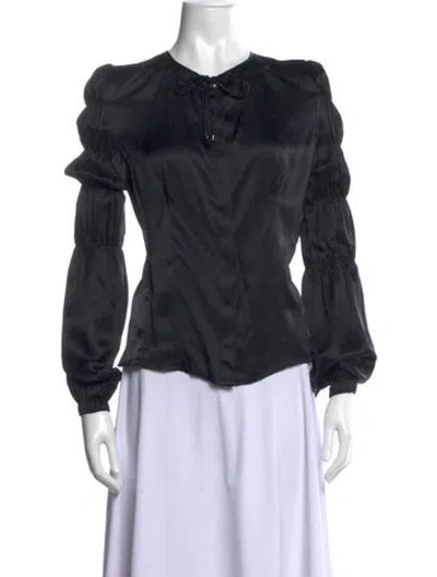Pre-owned Chanel Vintage 2010 Blouse In Black