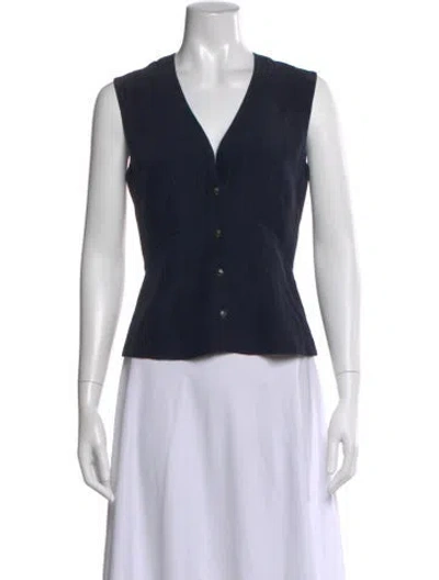 Pre-owned Chanel Vintage 2010 Blouse In Blue