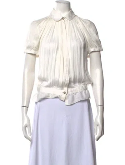 Pre-owned Chanel Vintage 2010 Blouse In Neutrals