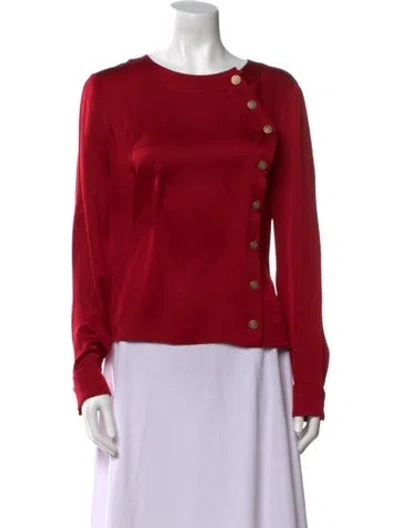 Pre-owned Chanel Vintage 2010 Blouse In Red