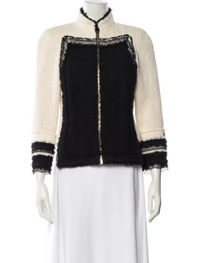 Pre-owned Chanel Vintage 2010 Bomber Jacket In Neutral